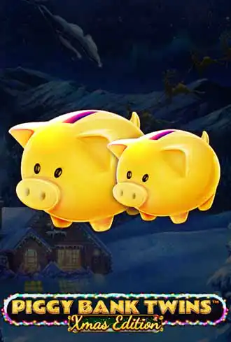 Piggy Bank Twins Xmas
