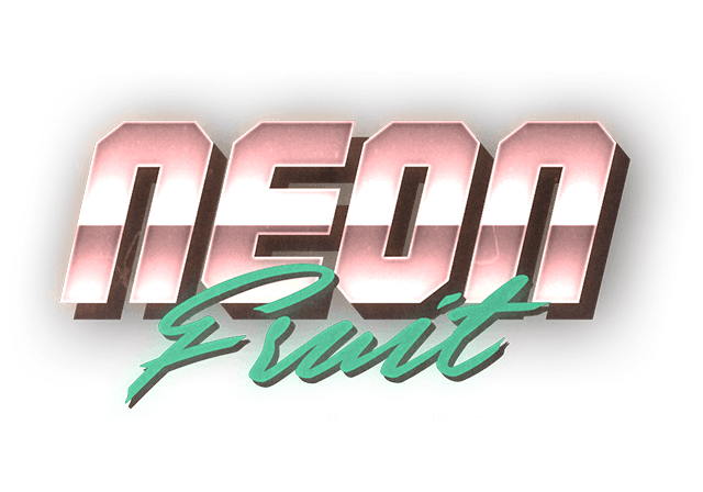 Neon Fruit Cityscape