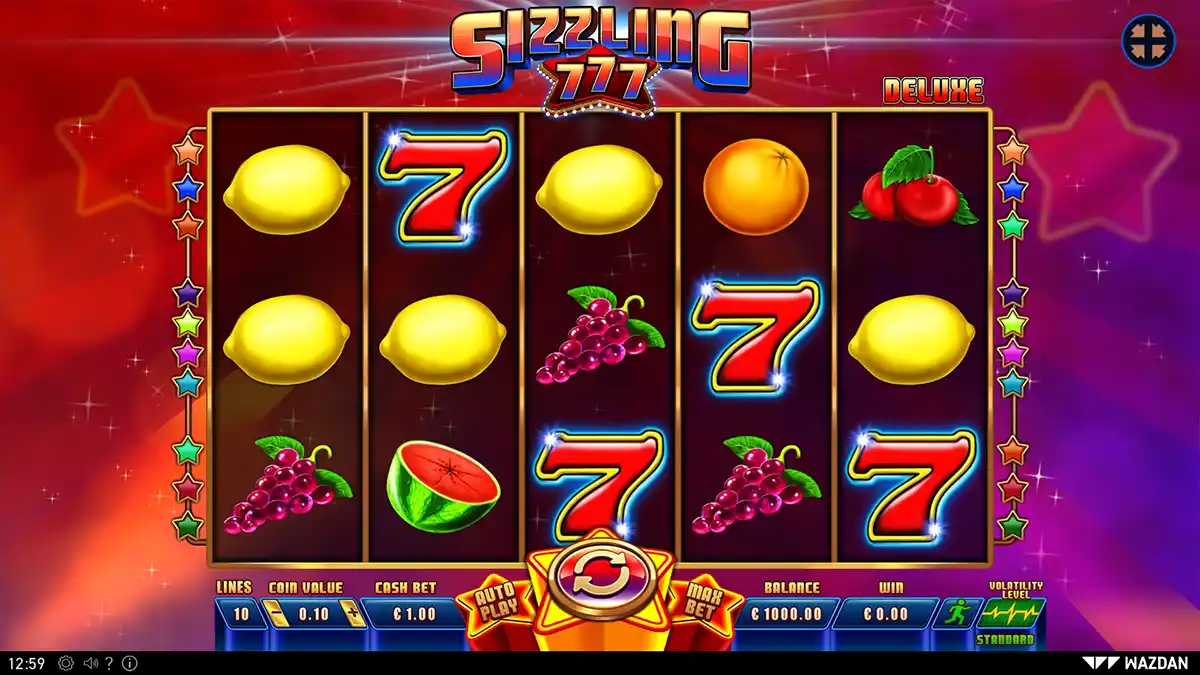 Sizzling 777 Deluxe™ - Wazdan - Play at LVBET.com